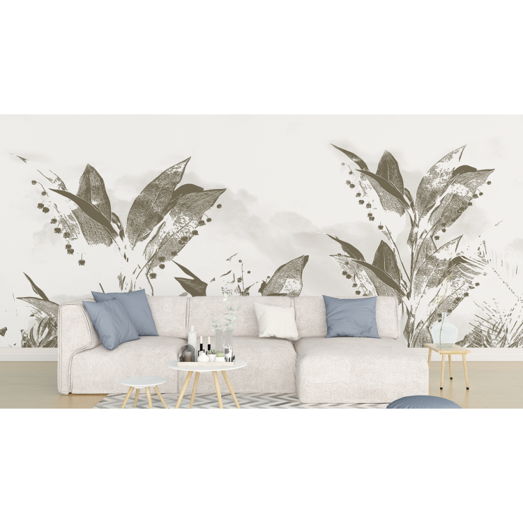 N&deg;103 Papier peint Estampe Floral