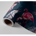 N&deg;106 Papier peint Jungle Tropical & Flamand Rose