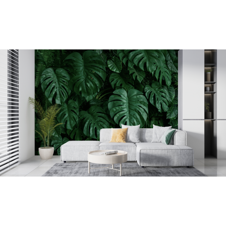 N&deg;116 Papier peint Feuilles Tropicales
