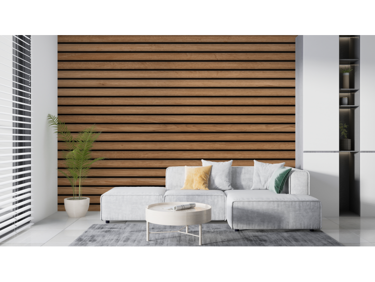 N°120 Papier peint Planche de bois Horizontal