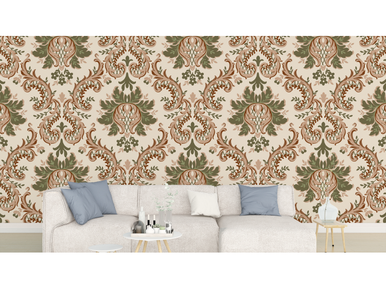 N°128 Papier Peint Motif de feuillage