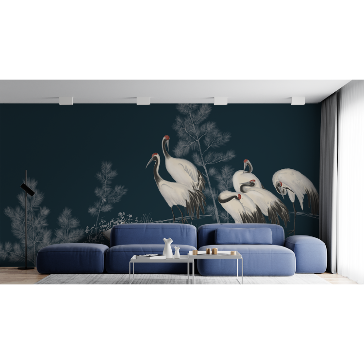 N&deg;137 Papier peint Les grues