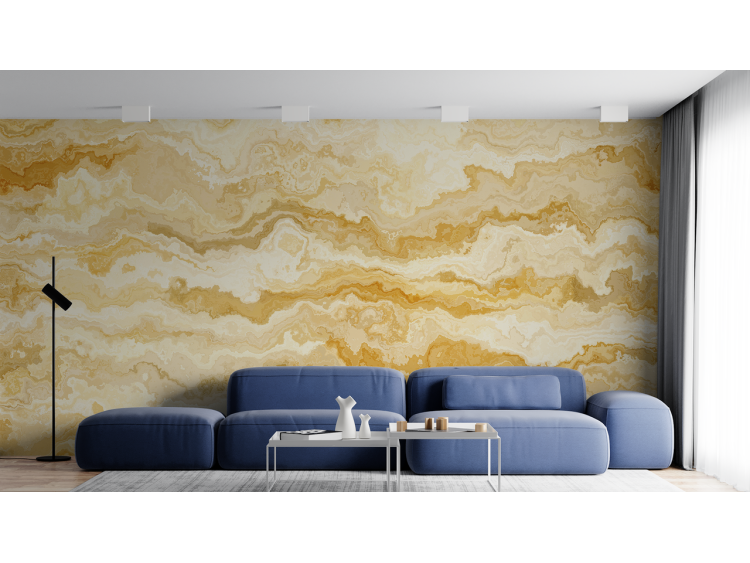 N°139 Papier peint Marbre jaune