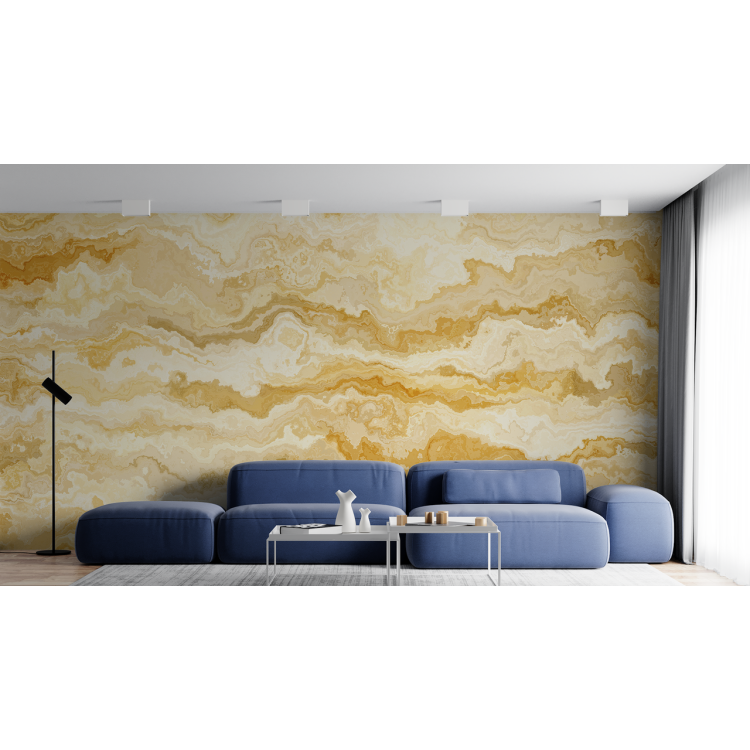 N&deg;139 Papier peint Marbre jaune