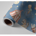 N&deg;158 Papier peint Les petits animeaux & la nuit &eacute;toil&eacute;
