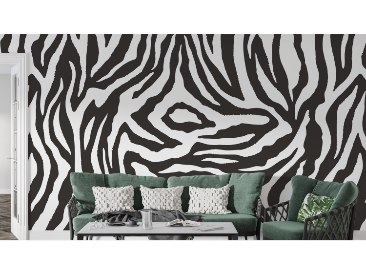 N°166 Papier Peint Motif Zèbre