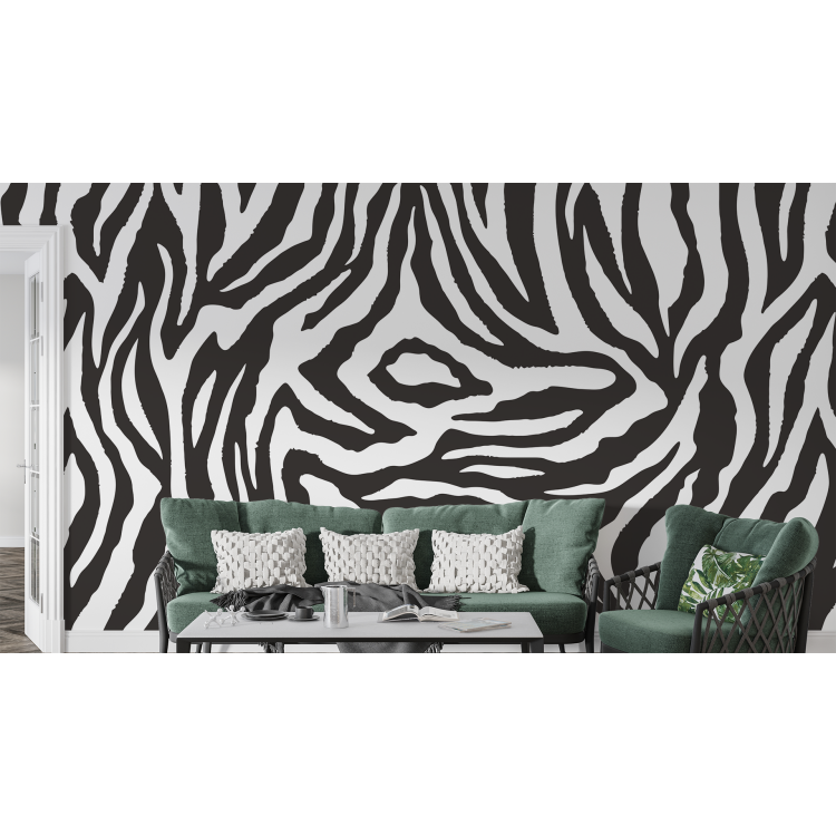 N&deg;166 Papier Peint Motif Z&egrave;bre