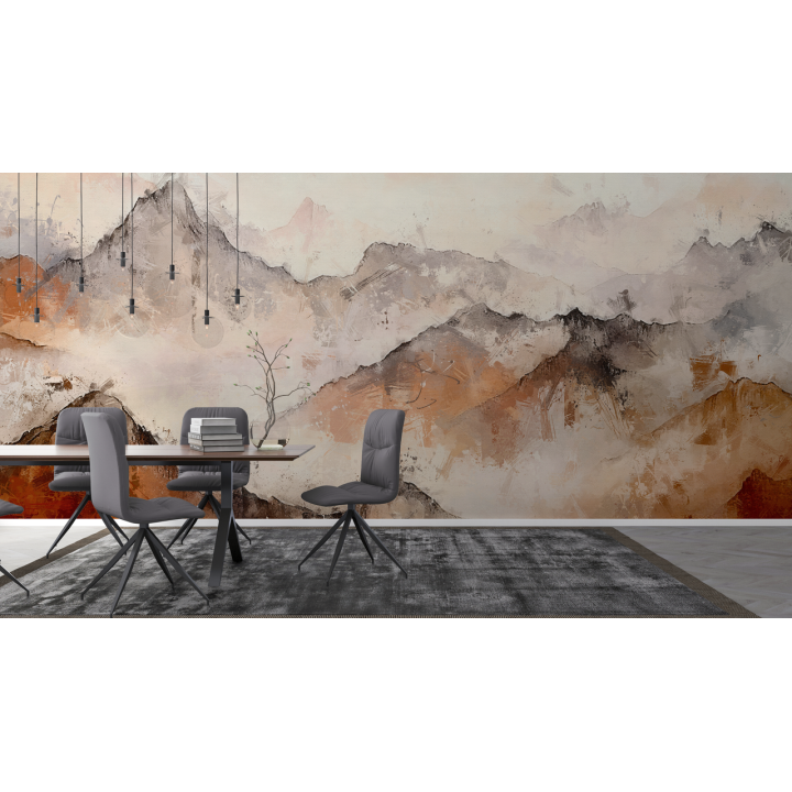 N191 Papier peint Montagne abstraite