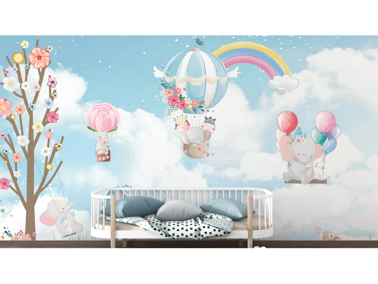 N°200 Papier peint La tête dans les nuages