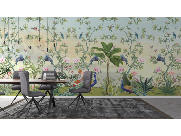 N°201 Papier peint Fresque tropicale