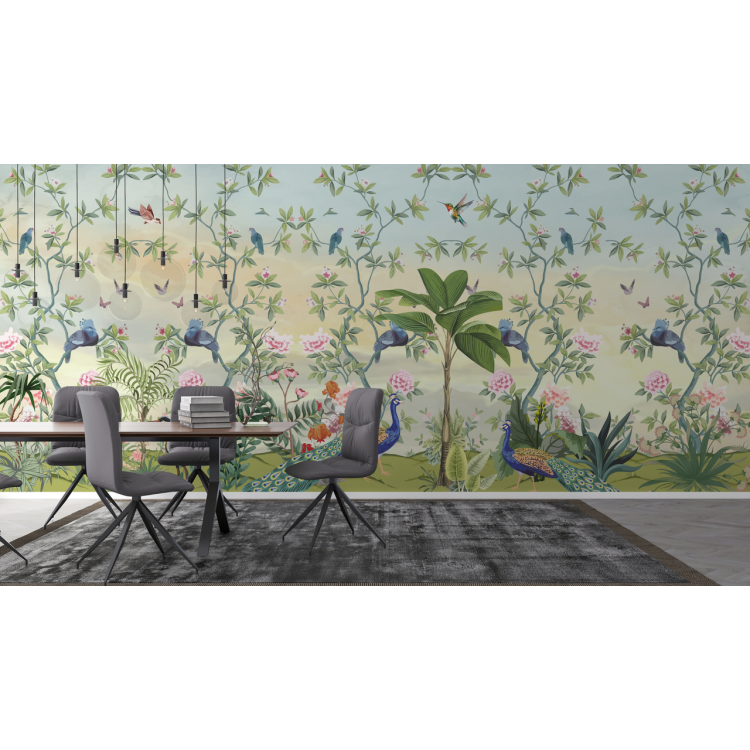 N&deg;201 Papier peint Fresque tropicale
