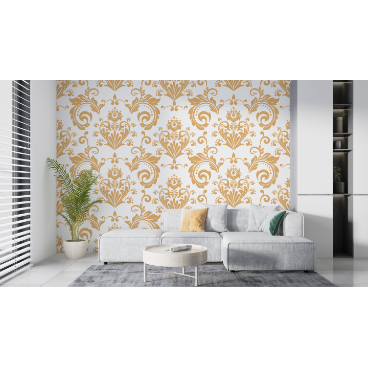 N204 Papier peint Formes graphiques grises