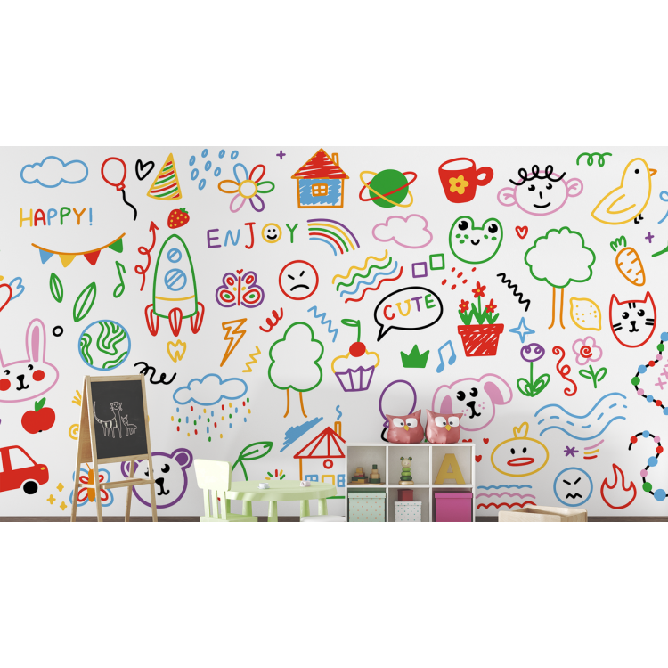 N&deg;205 Papier peint Les petits grafittis