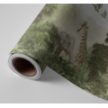 N&deg;215 Papier peint l'&Eacute;l&eacute;phant et la Girafe