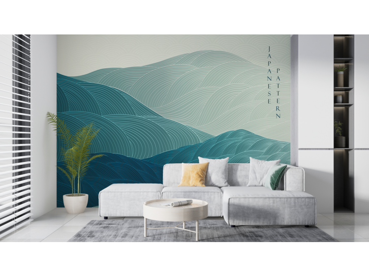 N°218 Papier peint Vagues graphiques