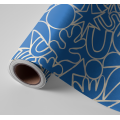 N&deg;219 Papier Peint Formes graphiques bleu