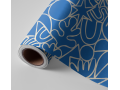 N°219 Papier Peint Formes graphiques bleu