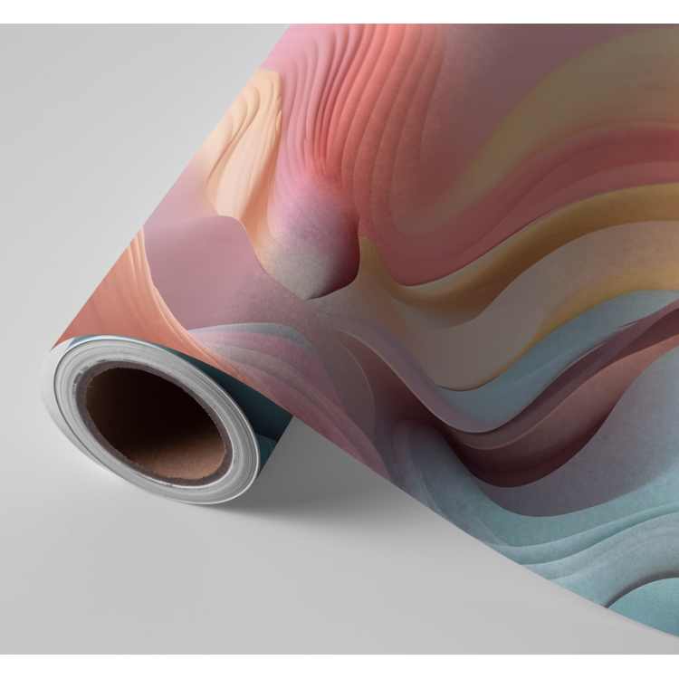 N&deg;224 Papier peint Vagues color&eacute;es
