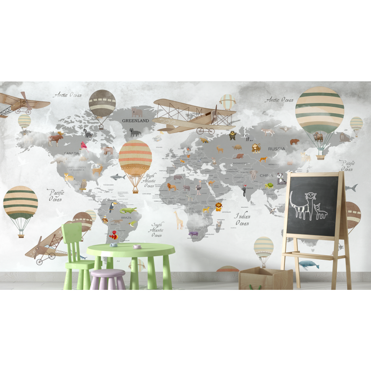 N&deg;227 Papier peint La grande carte du monde