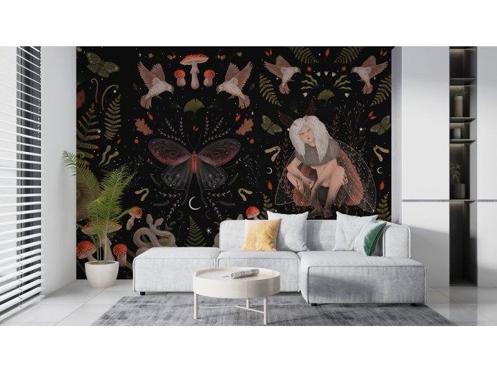 N228 Papier peint Nature mystique