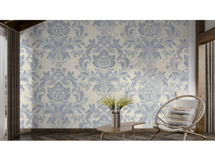 N239 Papier peint Décor floraux texturé