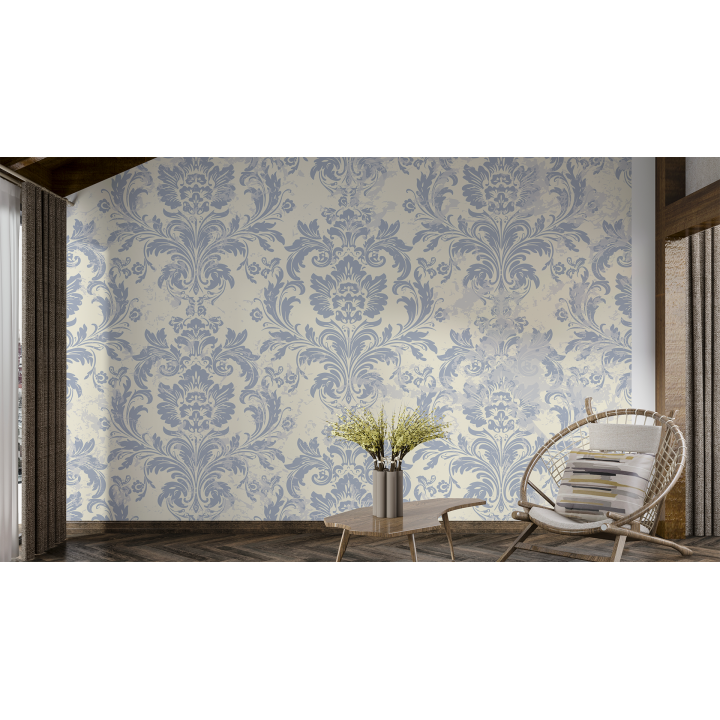 N239 Papier peint Décor floraux texturé