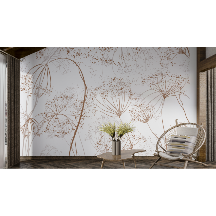 N240 Paiper peint Fleur sèche artistique