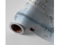 N°244 Papier peint Branche fleurie et les montagnes