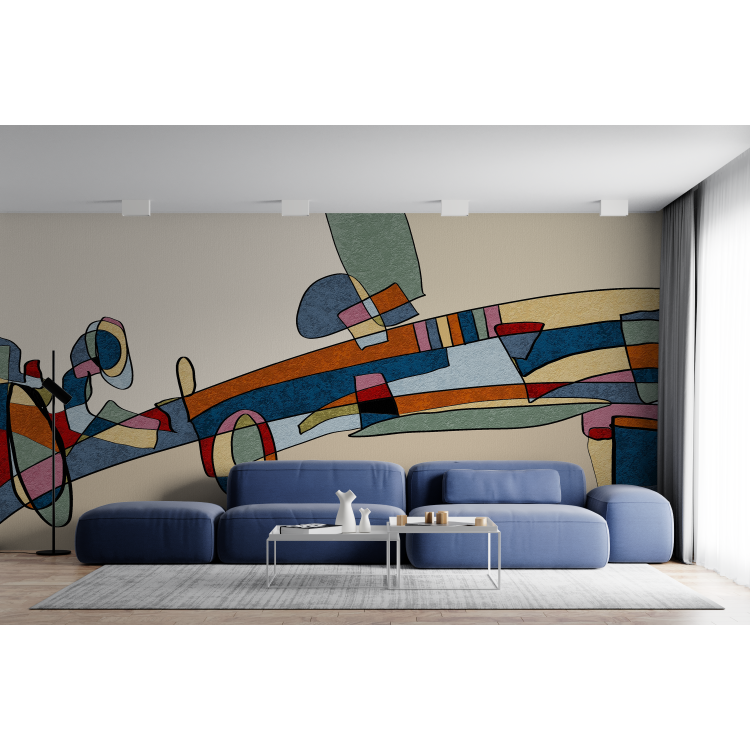 N&deg;74 Papier peint Avion abstrait