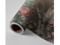 N°86 Papier peint Flamand Rose & Grande feuille de la Jungle