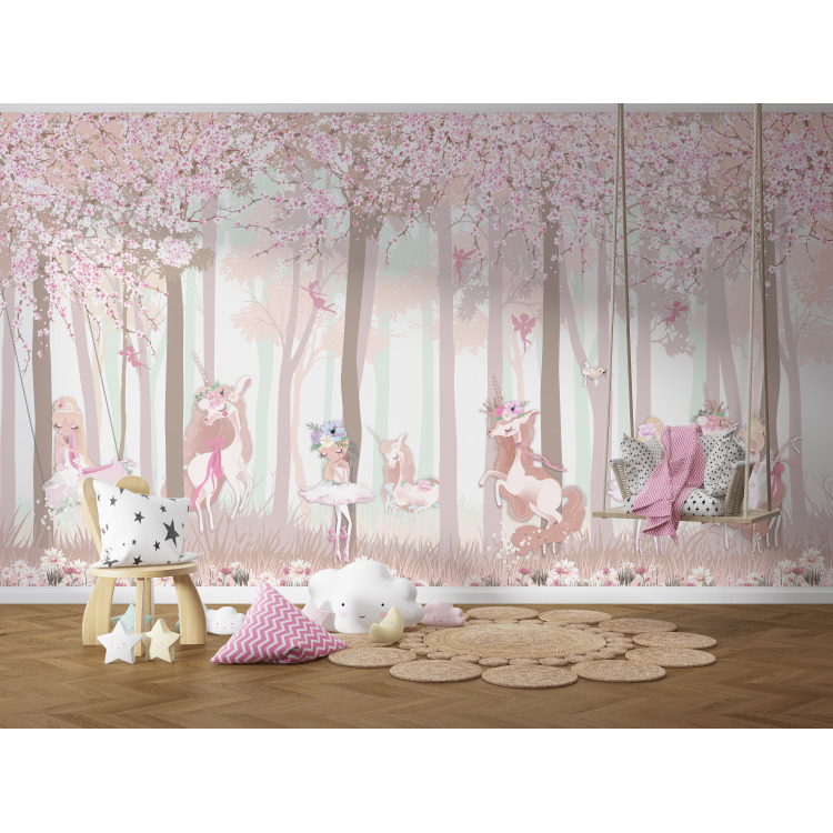 Papier peint ballet des licornes n&deg;42