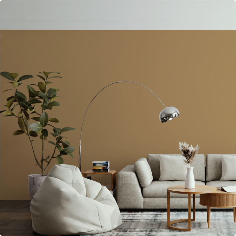 Papier peint - Brun latte N&deg;06