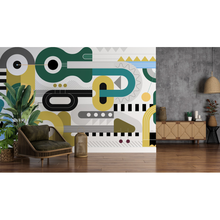 Papier peint jazz vibrant