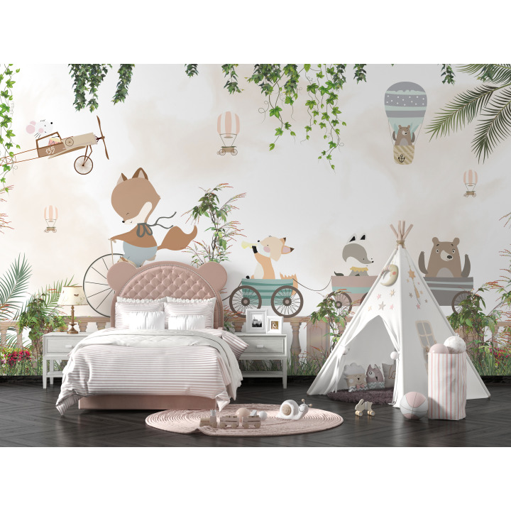 Papier peint Les amis de la forêt enchantée n38