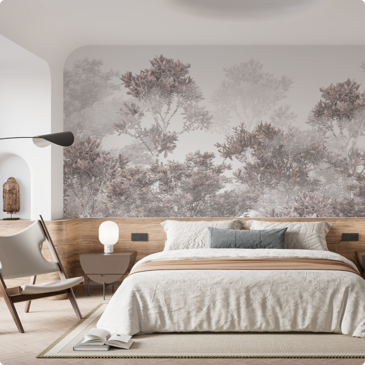 Papier peint N103  Brume des bois