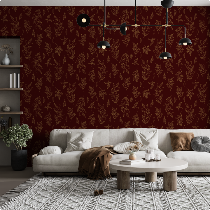 Papier peint N107  Rubis Imperial