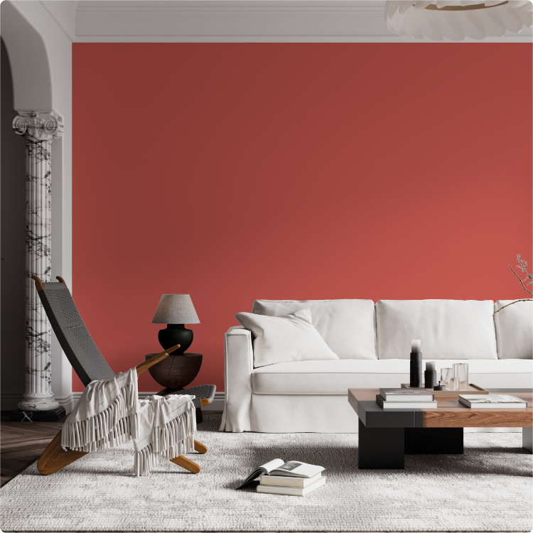 Papier peint N&deg;44 - Rouge coquelicot