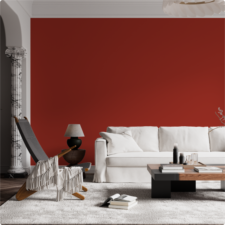 Papier peint N&deg;46 - Rouge brique