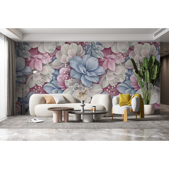 Papier peint panoramique floral N54