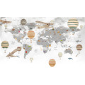Papier peint panoramique N&deg;129 - Globe Voyageur