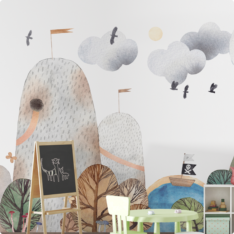 Papier peint panoramique N&deg;130 - Le Sentier Magique