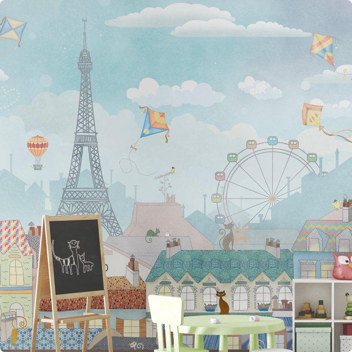 Papier peint panoramique N131  Le Rêve Parisien