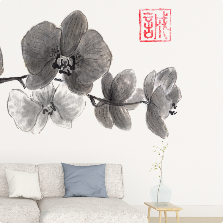 Papier peint panoramique N&deg;152 - Orchid&eacute;e douce