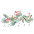 Papier peint panoramique N&deg;157 - Ondes de Lotus