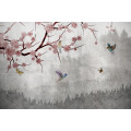 Papier peint panoramique N&deg;163 - &Eacute;lan floral