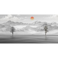 Papier peint panoramique N&deg;204 - S&eacute;r&eacute;nit&eacute; Grise