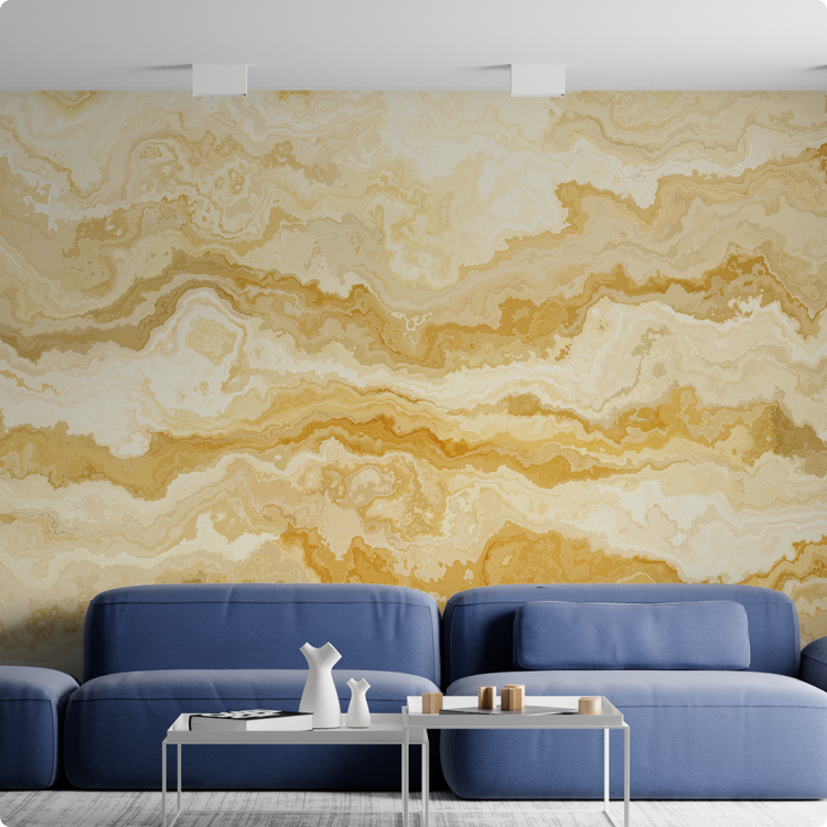 Papier peint panoramique N&deg;220 - Ondes d&rsquo;Or