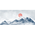 Papier peint panoramique N&deg;230 - Solstice Rouge