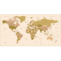 Papier peint panoramique N&deg;259 - Continents Dor&eacute;s