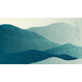 Papier peint panoramique N&deg;260 - Reliefs Bleus